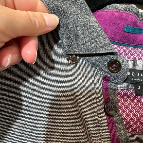 Ted Baker Gray Polo Shirt - Picture 5 of 6